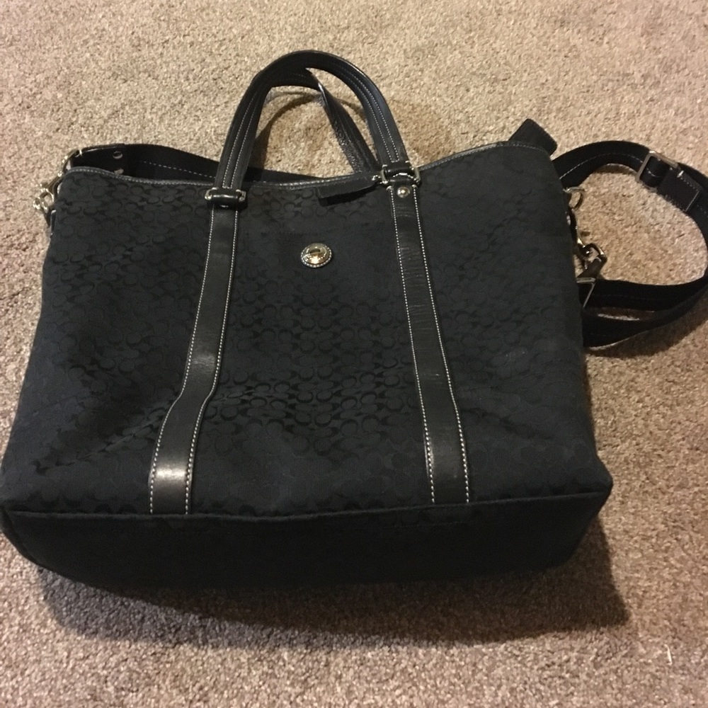 Large Black Coach Crossbody